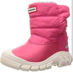 Hunter Insulated Intrepid Pink Waterproof Snow Boots size UK 3 US 4